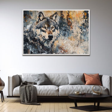 Abstract Wolf Painting